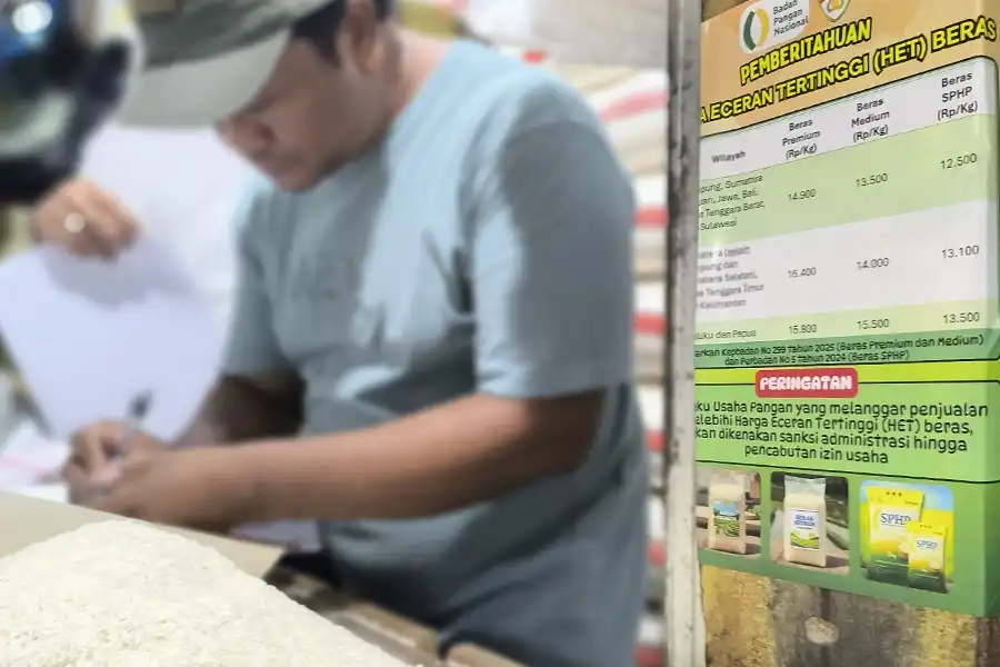 Satgas Pengendalian Harga Beras Turunkan Harga Beras di Zona HET, Capaian Positif Berkat Kerja Sama Sinergis Satgas Pengendalian Harga Beras berhasil turunkan harga beras di Zona HET melalui pemantauan intensif. Capaian ini berkat kolaborasi antara Bapanas, Polri, Bulog, dan pemerintah daerah.
