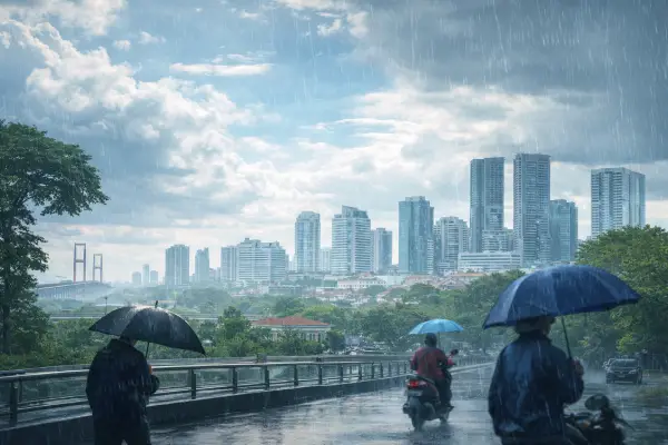 Prakiraan Cuaca Surabaya Hari Ini: Cerah Berawan, Hujan Ringan Berpotensi Turun