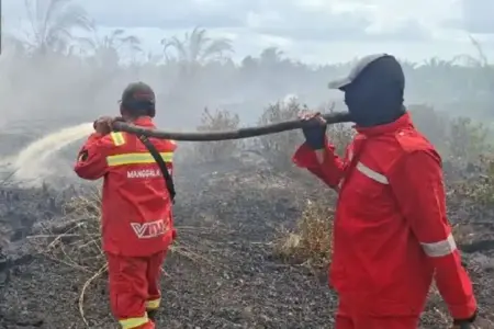 Memasuki awal 2026, Manggala Agni intensif memadamkan karhutla di Aceh, Sumut, dan Riau seiring meningkatnya titik panas dan risiko kemarau.