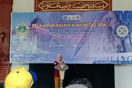 UNAIR menerjunkan 390 mahasiswa BBK ke Kabupaten Madiun untuk pengabdian berbasis SDGs. Bupati berharap ada rekomendasi pembangunan daerah.