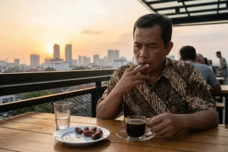 Jangan Asal Menikmati Kopi dan Rokok Saat Berbuka Puasa, Waspada Risiko GERD dan Asam Lambung Naik