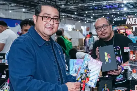 Menteri Ekonomi Kreatif Teuku Riefky Harsya di The Jakarta Toys and Comic Fair 2026