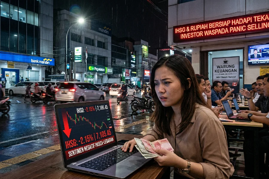 Badai Usai Libur Lebaran: IHSG dan Rupiah Bersiap Hadapi Tekanan Sentimen Negatif