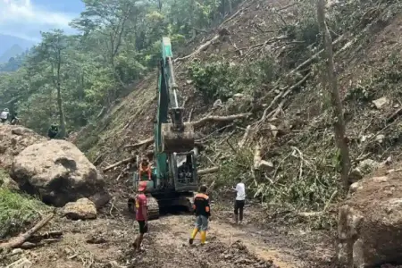 Longsor di Jepara Tutup Jalur Leki Desa Tempur, BPBD Targetkan Akses Jalan Pulih dalam Sepekan Longsor di Desa Tempur, Jepara menutup jalur Leki. BPBD bersama instansi terkait bergerak cepat membersihkan material dan menargetkan jalan pulih dalam sepekan.