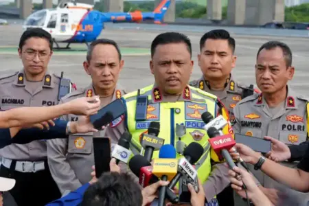 Korlantas Polri Hentikan One Way Nasional Mudik Lebaran 2026, Lalu Lintas Kembali Normal Kepala Korlantas Polri, Agus Suryonugroho