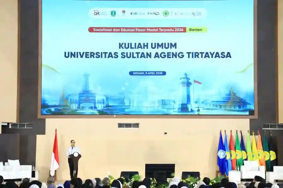 OJK Kebut Literasi Pasar Modal di Banten, Investor Tembus 24,4 Juta Didominasi Generasi Muda OJK dorong literasi pasar modal di Banten. Investor capai 24,4 juta, didominasi anak muda, namun literasi masih rendah 17,78 persen.