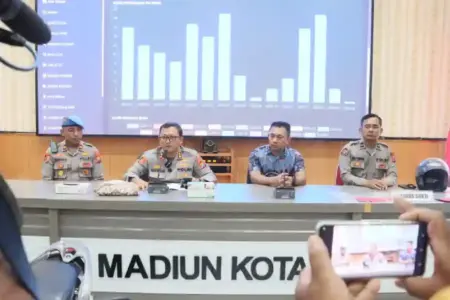 Polres Madiun Kota mengungkap dua kasus curanmor dan mengamankan dua tersangka beserta barang bukti motor serta mobil hasil curian.