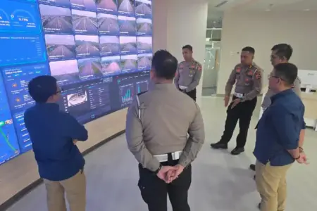 Korlantas Polri dan PT Hutama Karya memperkuat teknologi ETLE WIM untuk mendukung implementasi Zero ODOL 2027 dan meningkatkan keselamatan jalan.