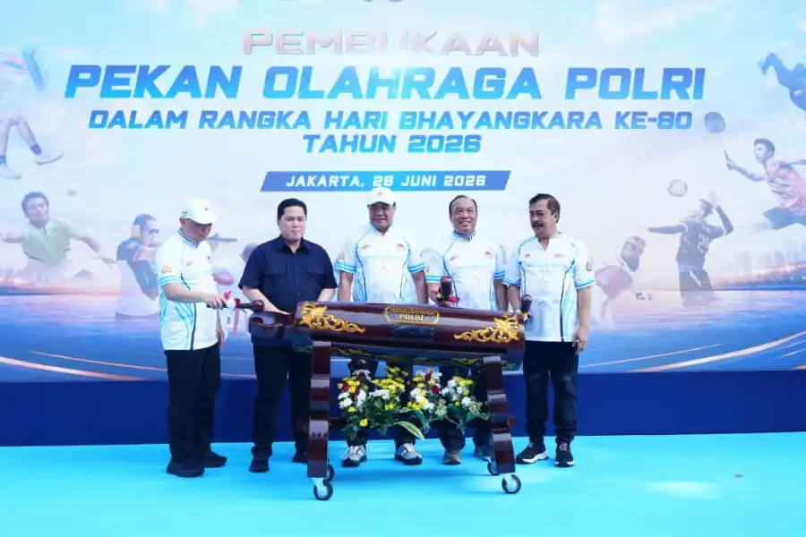 Wakapolri membuka Bhayangkara Sports Day Kapolri Cup 2026 sebagai momentum memperkuat pembinaan atlet, sportivitas, dan pengabdian Polri.