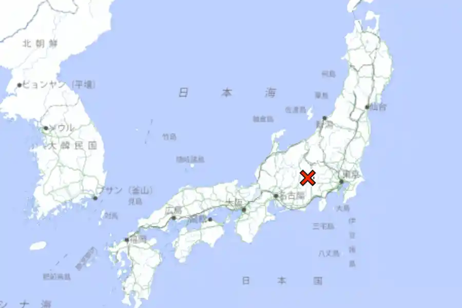 Lokasi gempa Jepang (foto: Dok Japan Meteorological Agency)