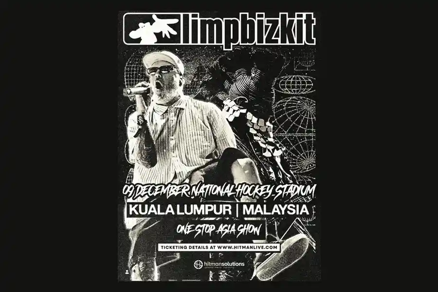 Poster promo konser Limp Bizkit di Malaysia (sumber foto: instagram/limpbizkit)