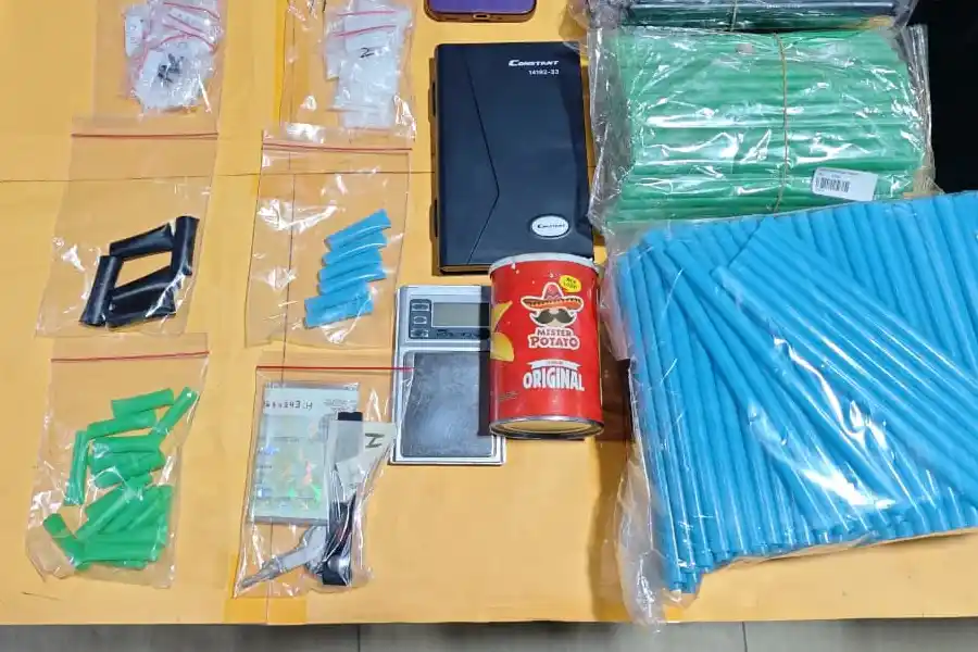 Barang bukti yang berhasil diamankan Polres Ngawi saat membongkar jaringan sabu di Madiun