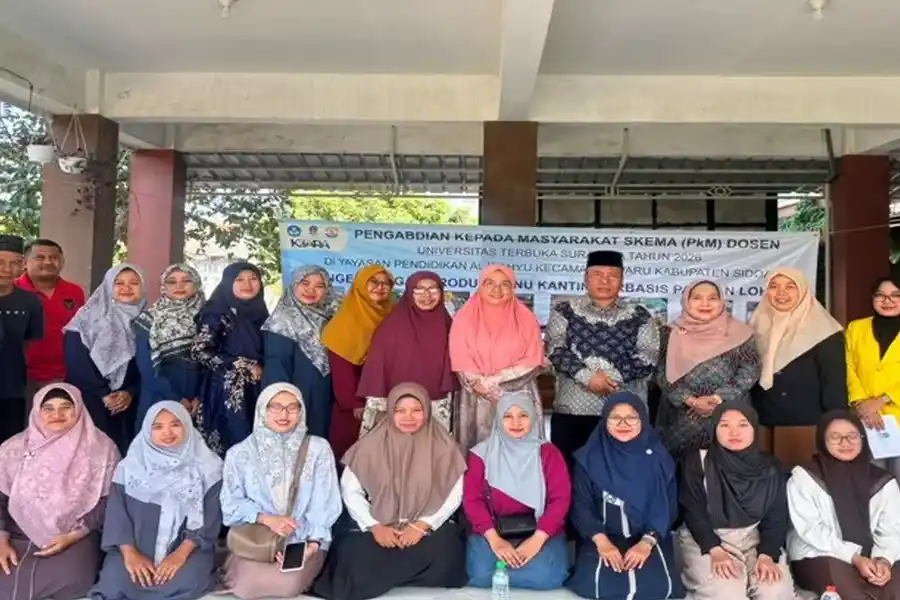 Universitas Terbuka Kembangkan Menu Kantin Berbasis Pangan Lokal di Sidoarjo Universitas Terbuka dan UNESA mengembangkan menu kantin berbasis pangan lokal di Sidoarjo guna mewujudkan kantin sekolah sehat dan bergizi.